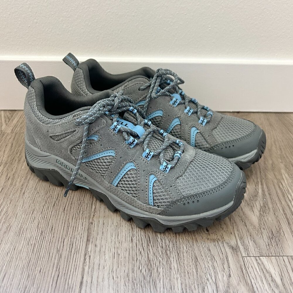Merrell Women's Oakcreek Hiking Shoes in Paloma Gray Blue Size 9 - Picture 2 of 9